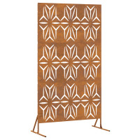 Produktbild för Avskärmningsskärm 100 x 50 x 180 cm Väderbeständig stål Rostig