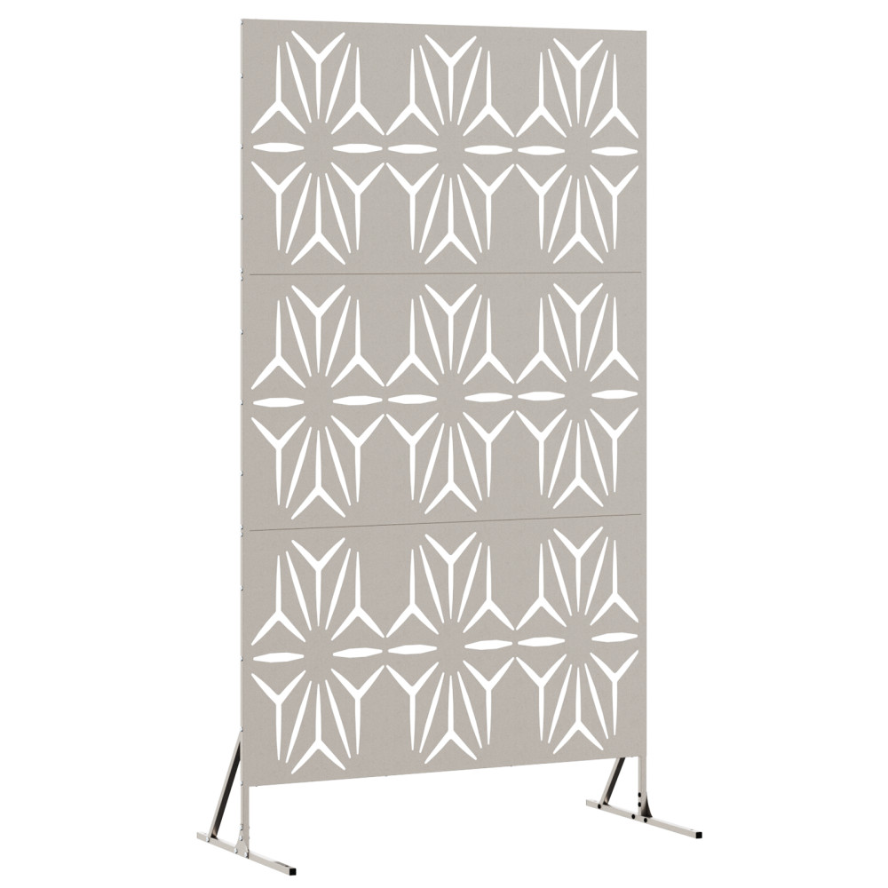 Produktbild för Avskärmningsskärm 100 x 50 x 180 cm Väderbeständig stål Rostig