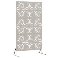 Produktbild för Avskärmningsskärm 100 x 50 x 180 cm Väderbeständig stål Rostig
