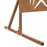 Produktbild för Avskärmningsskärm 100 x 50 x 180 cm Väderbeständig stål Rostig