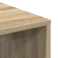 Produktbild för Skrivbord med hylla Sonoma ek 102 x 50 x 124 cm Konstruerat trä