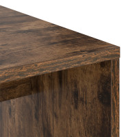 Produktbild för Skrivbord med hylla Rökt ek 102 x 50 x 124 cm Konstruerat trä