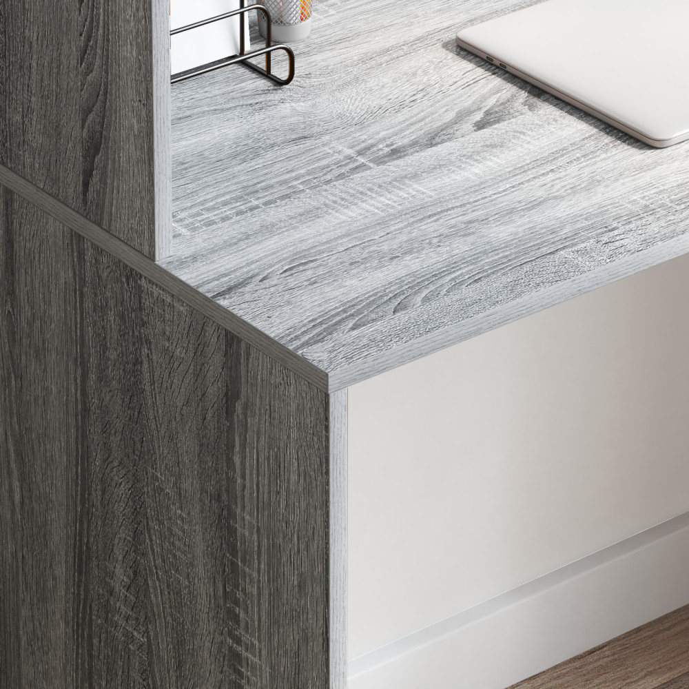 Produktbild för Skrivbord Grå Sonoma 102 x 50 x 124 cm Konstruerat trä