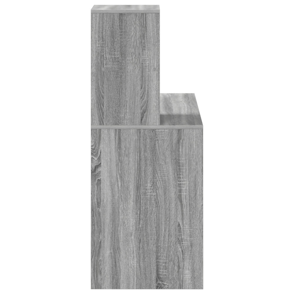 Produktbild för Skrivbord Grå Sonoma 102 x 50 x 124 cm Konstruerat trä