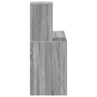 Produktbild för Skrivbord Grå Sonoma 102 x 50 x 124 cm Konstruerat trä