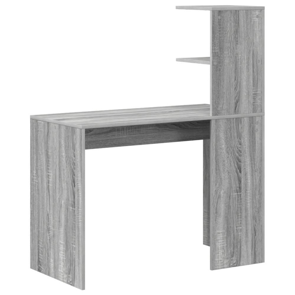 Produktbild för Skrivbord Grå Sonoma 102 x 50 x 124 cm Konstruerat trä