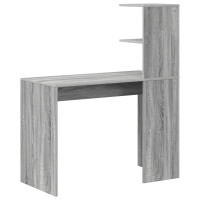 Produktbild för Skrivbord Grå Sonoma 102 x 50 x 124 cm Konstruerat trä