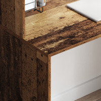 Produktbild för Skrivbord Gammalt trä 102 x 50 x 124 cm Konstruerat trä