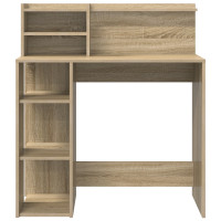 Produktbild för Skrivbord Sonoma-ek 90 x 48 x 101,5 cm Konstruerat trä
