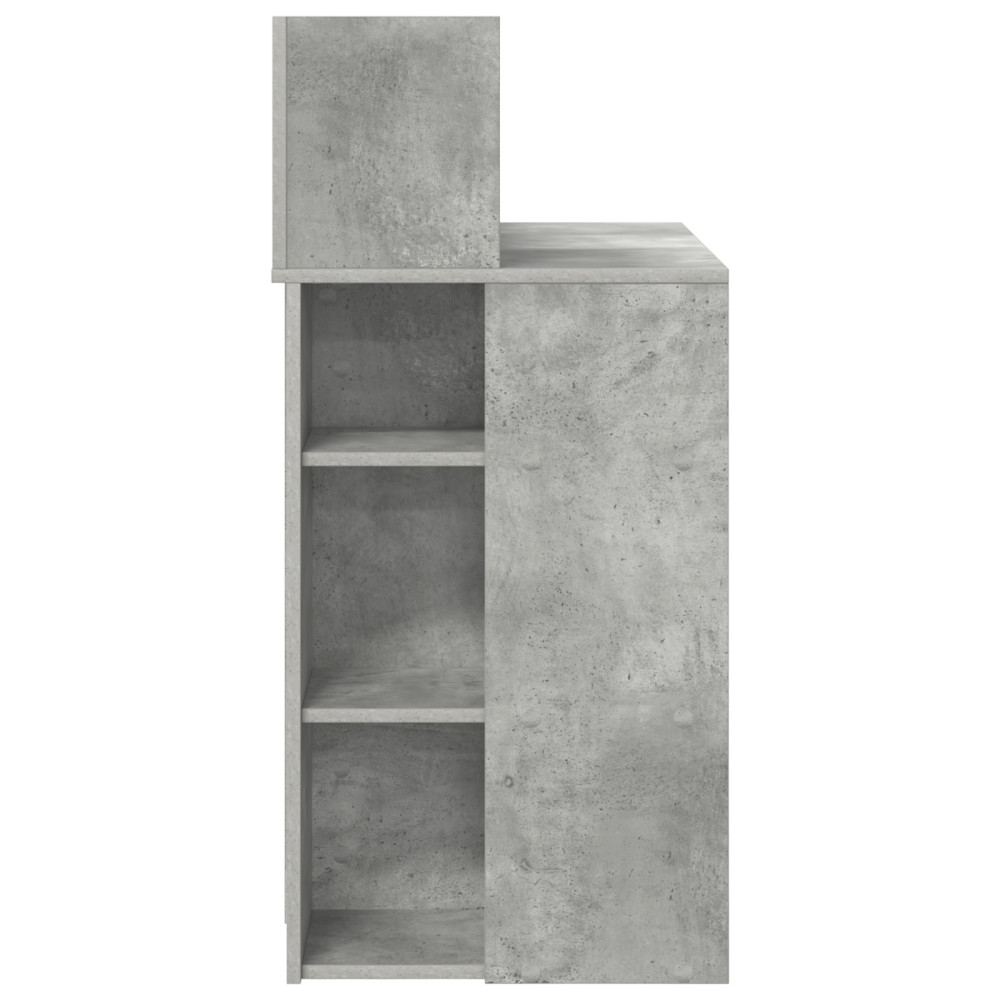Produktbild för Skrivbord Betonggrå 90 x 48 x 101,5 cm Konstruerat trä