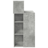 Produktbild för Skrivbord Betonggrå 90 x 48 x 101,5 cm Konstruerat trä