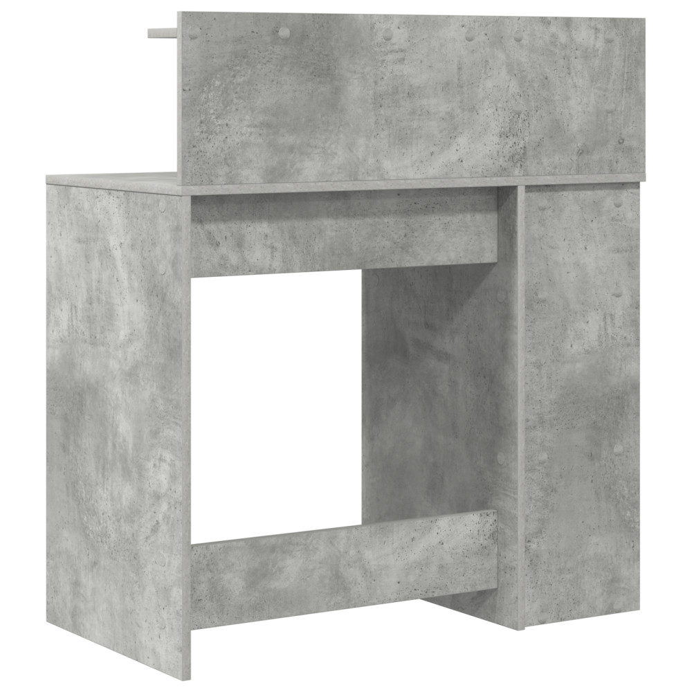 Produktbild för Skrivbord Betonggrå 90 x 48 x 101,5 cm Konstruerat trä