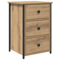 Produktbild för Nattduksbord 2 pcs Brun 40 x 36 x 60 cm Solid återvunnen trä