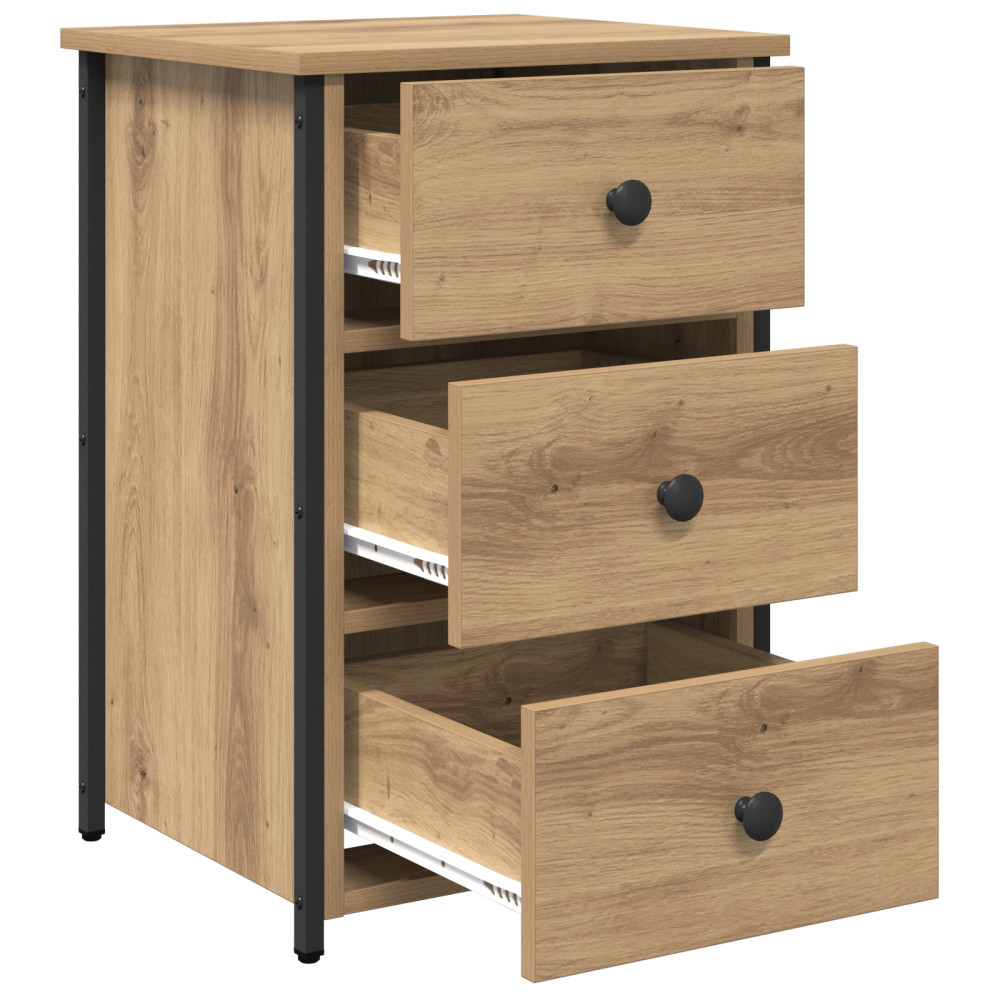 Produktbild för Nattduksbord 2 pcs Brun 40 x 36 x 60 cm Solid återvunnen trä