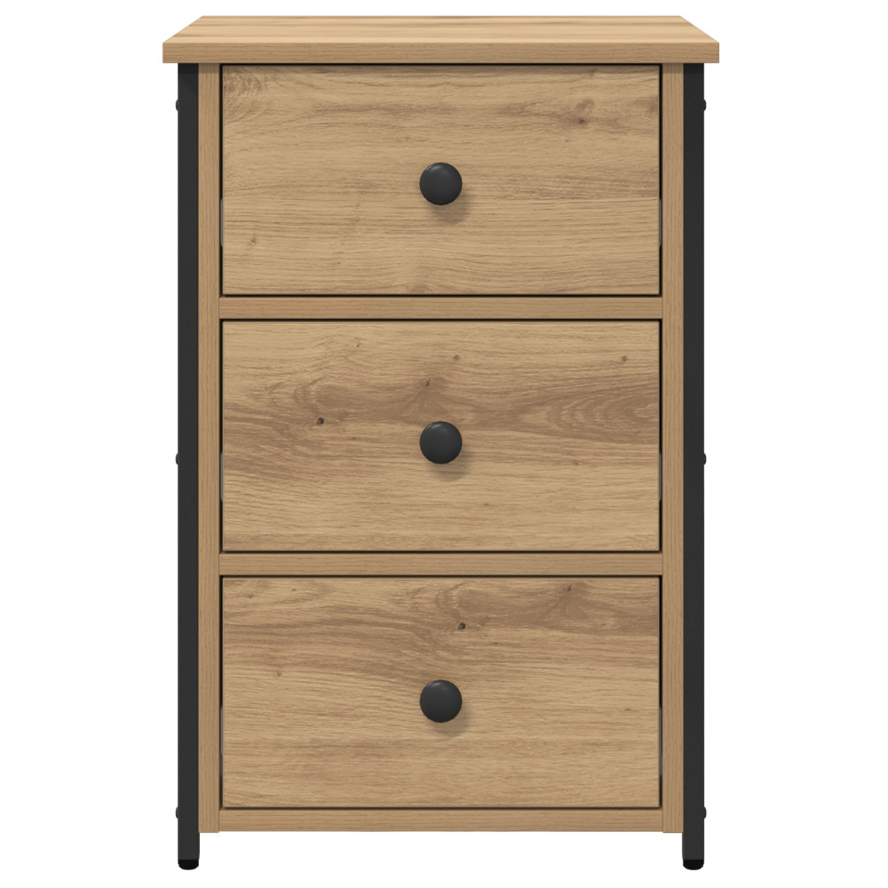 Produktbild för Nattduksbord 2 pcs Brun 40 x 36 x 60 cm Solid återvunnen trä