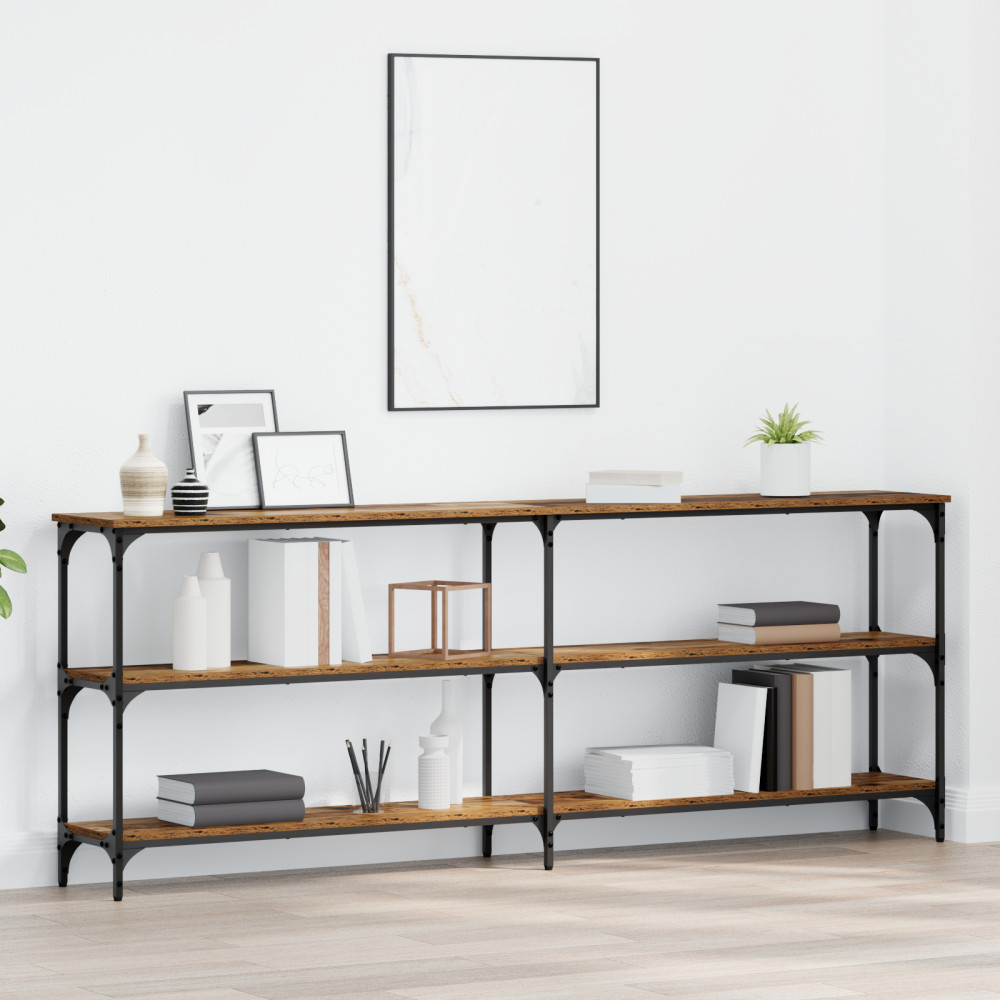 Produktbild för Konsolbord Gammalt trä 200 x 29 x 75 cm