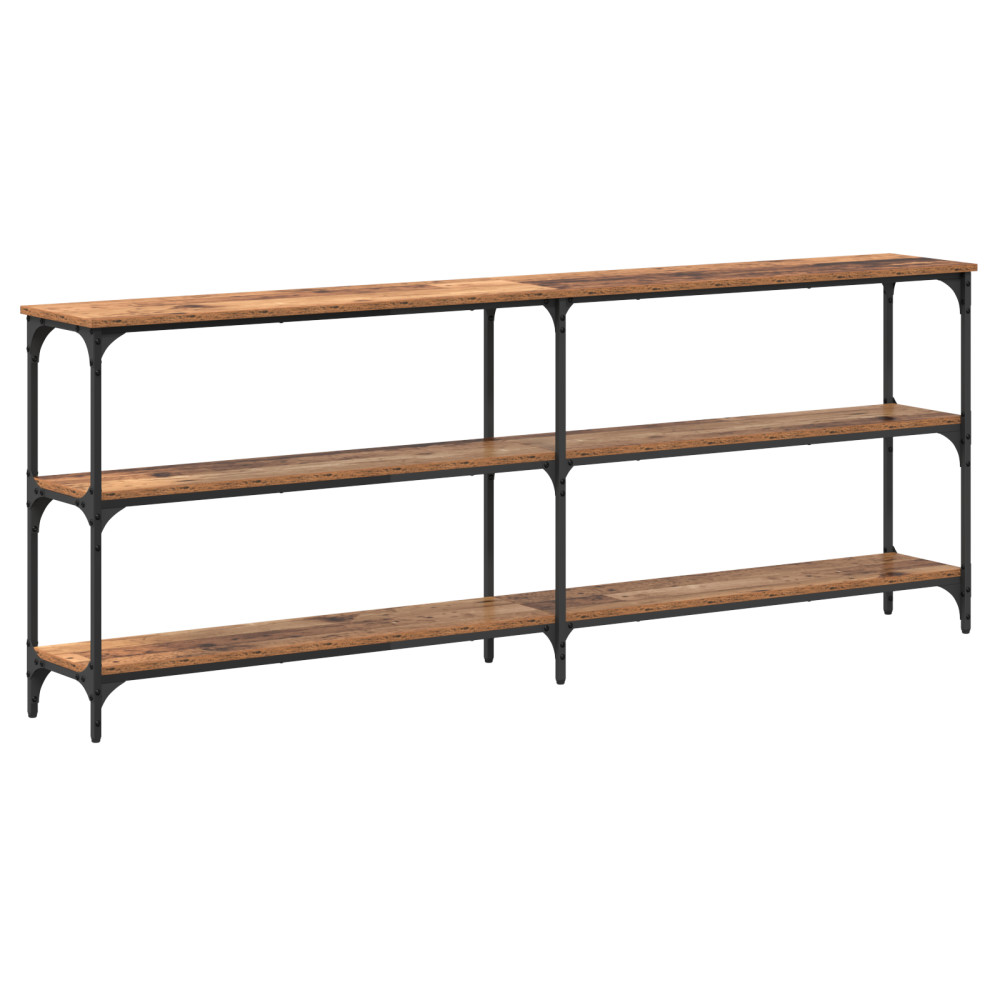 Produktbild för Konsolbord Gammalt trä 200 x 29 x 75 cm