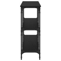 Produktbild för Konsolbord Svart ek 200 x 29 x 75 cm