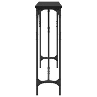 Produktbild för Konsolbord Svart ek 140 x 23 x 75 cm