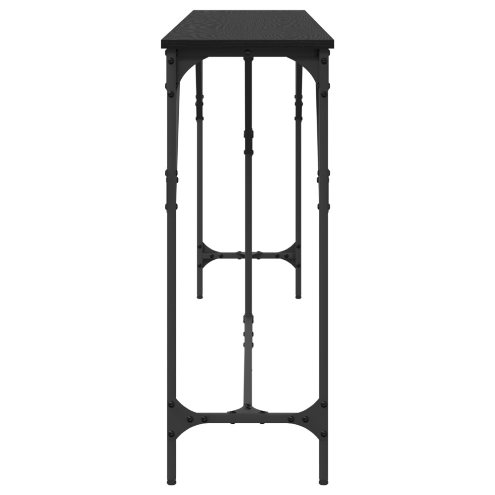 Produktbild för Konsolbord Svart ek 200 x 29 x 75 cm