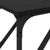 Produktbild för Konsolbord Svart ek 200 x 29 x 75 cm