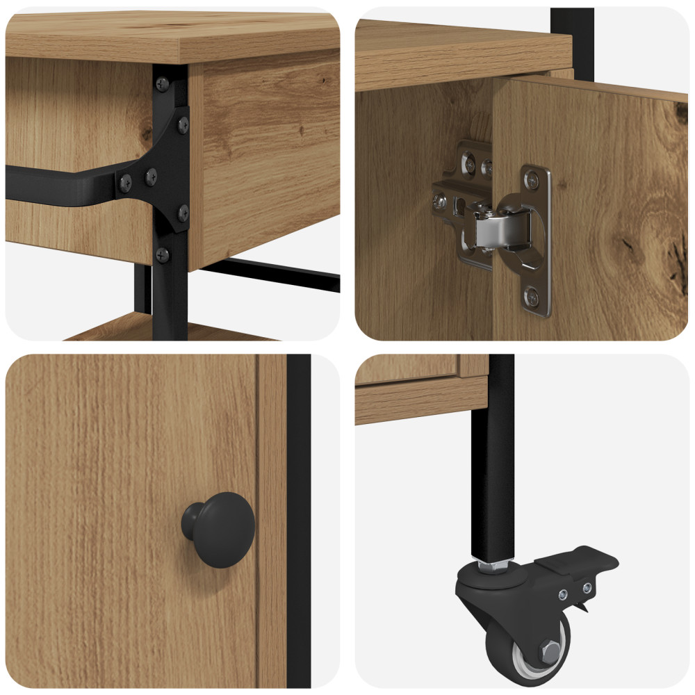Produktbild för Köksvagn Artisan Ek 56 x 43 x 89,5 cm Konstruerat trä