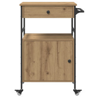 Produktbild för Köksvagn Artisan Ek 56 x 43 x 89,5 cm Konstruerat trä