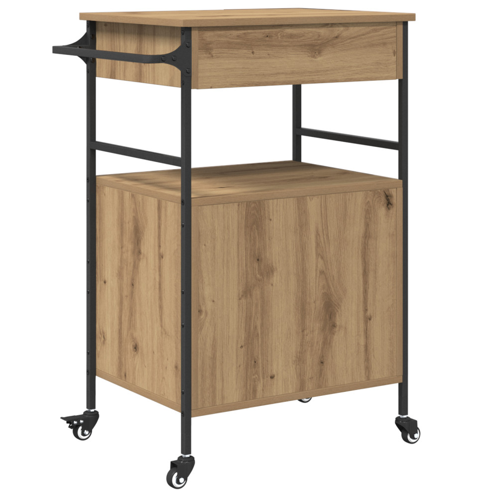 Produktbild för Köksvagn Artisan Ek 56 x 43 x 89,5 cm Konstruerat trä