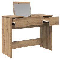 Produktbild för Kosmetiktabell med låda med lagring Artisan Ek 100 x 45 x 76 cm