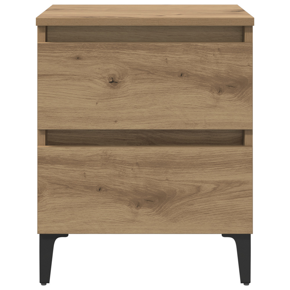 Produktbild för Nattduksbord 2 pcs artisan ek 40 x 35 x 50 cm Konstruerat trä