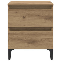 Produktbild för Nattduksbord 2 pcs artisan ek 40 x 35 x 50 cm Konstruerat trä