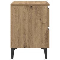 Produktbild för Nattduksbord 2 pcs artisan ek 40 x 35 x 50 cm Konstruerat trä