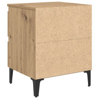 Produktbild för Nattduksbord 2 pcs artisan ek 40 x 35 x 50 cm Konstruerat trä