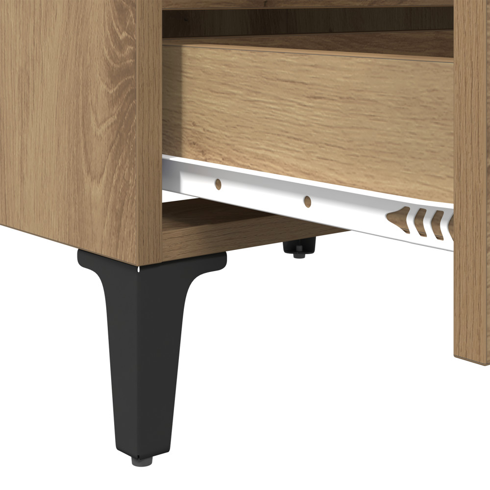Produktbild för Nattduksbord 2 pcs artisan ek 40 x 35 x 50 cm Konstruerat trä
