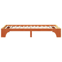 Produktbild för Sängram Vaxbrun 90 x 200 cm Massiv furu