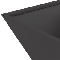 Produktbild för Trädgårdsplanterare 5 pcs Svart 40 x 40 x 15 cm Kallvalsat stål