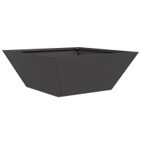 Produktbild för Trädgårdsplanterare 5 pcs Svart 40 x 40 x 15 cm Kallvalsat stål