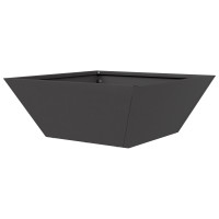 Produktbild för Trädgårdsplanterare 5 pcs Svart 40 x 40 x 15 cm Kallvalsat stål