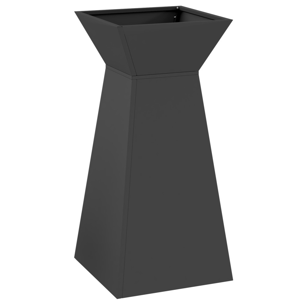 Produktbild för Pelarkrukor Svart 35 x 35 x 73 cm