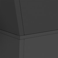 Produktbild för Pelarkrukor Svart 35 x 35 x 73 cm