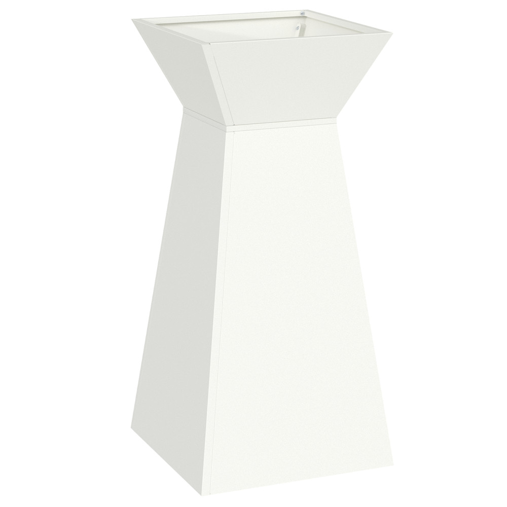 Produktbild för Pelarkrukor Vit 35 x 35 x 73 cm