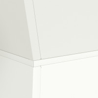 Produktbild för Pelarkrukor Vit 35 x 35 x 73 cm