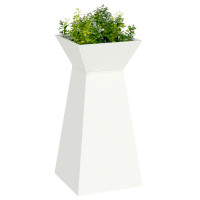 Produktbild för Pelarkrukor 2 pcs Vit 35 x 35 x 73 cm