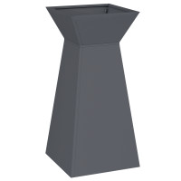 Produktbild för Pelarkrukor Antracit 35 x 35 x 73 cm