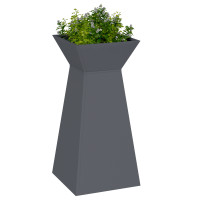 Produktbild för Pelarkrukor Antracit 35 x 35 x 73 cm