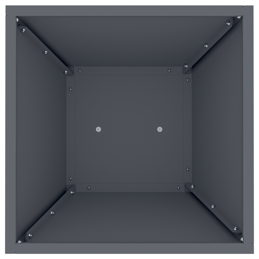 Produktbild för Pelarkrukor Antracit 35 x 35 x 73 cm