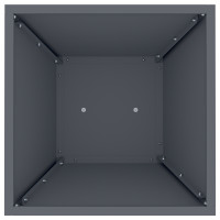 Produktbild för Pelarkrukor Antracit 35 x 35 x 73 cm