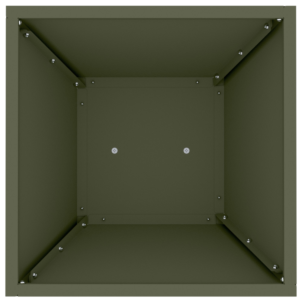 Produktbild för Pelarkrukor Olivgrön 35 x 35 x 73 cm