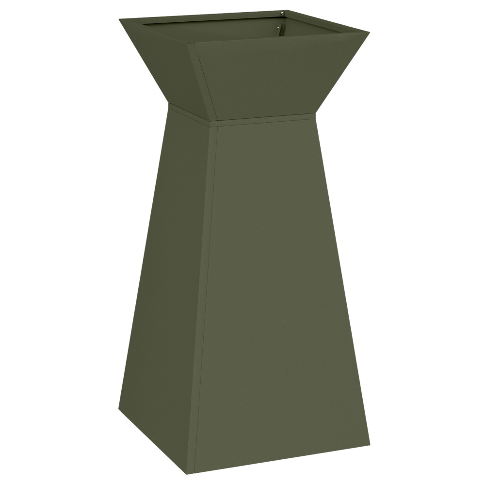 Produktbild för Pelarkrukor 2 pcs Olivgrön 35 x 35 x 73 cm