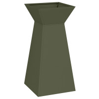 Produktbild för Pelarkrukor 2 pcs Olivgrön 35 x 35 x 73 cm